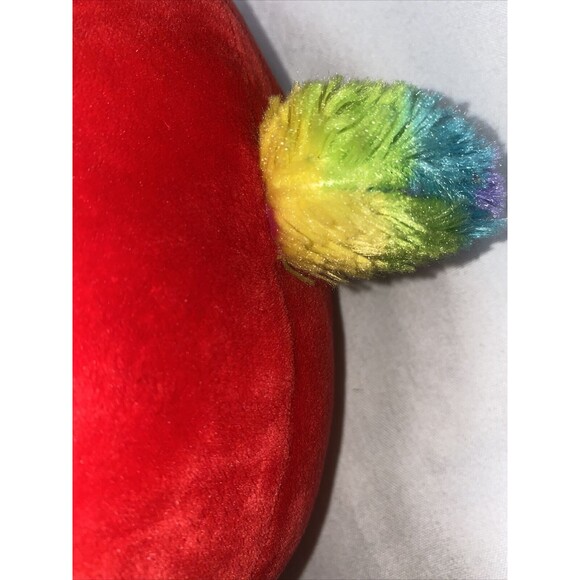 Squishmallow Paco The Red Parrot KellyToy Plush Rainbow Wings 8" - Picture 7 of 7